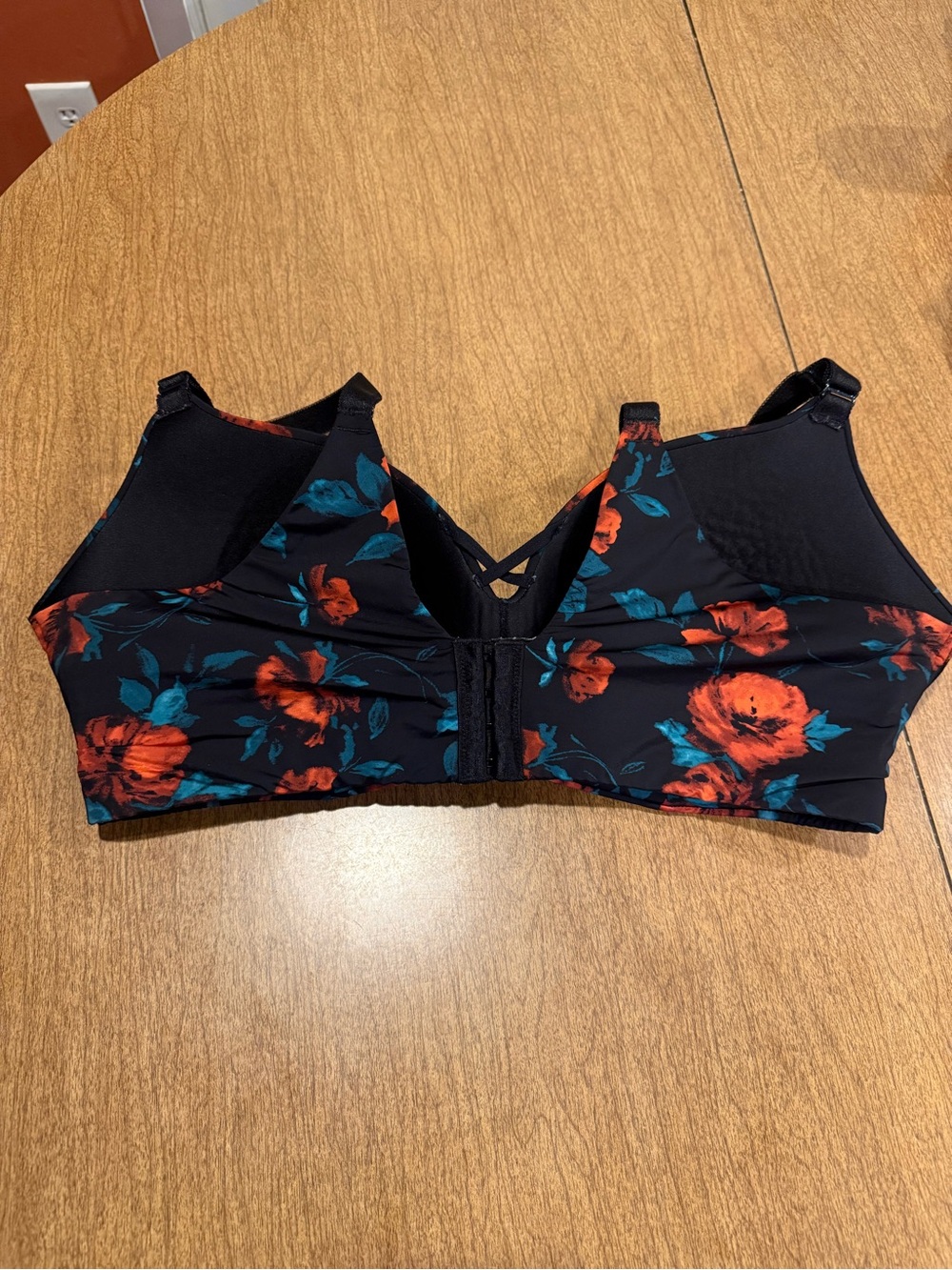Torrid Dream Wire Free Push Up Bra 42DD Plus Size Women's Black Floral Padded - Picture 5 of 11